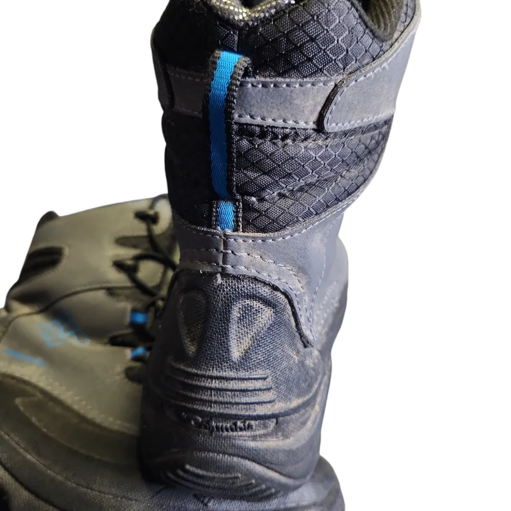 Columbia Gray and Blue Winter Boots Size 4